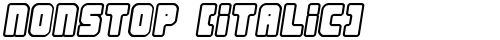 Nonstop [italic] Regular truetype шрифт бесплатно